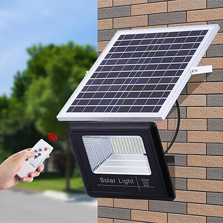high bright outdoor wall mounted solar light 100w