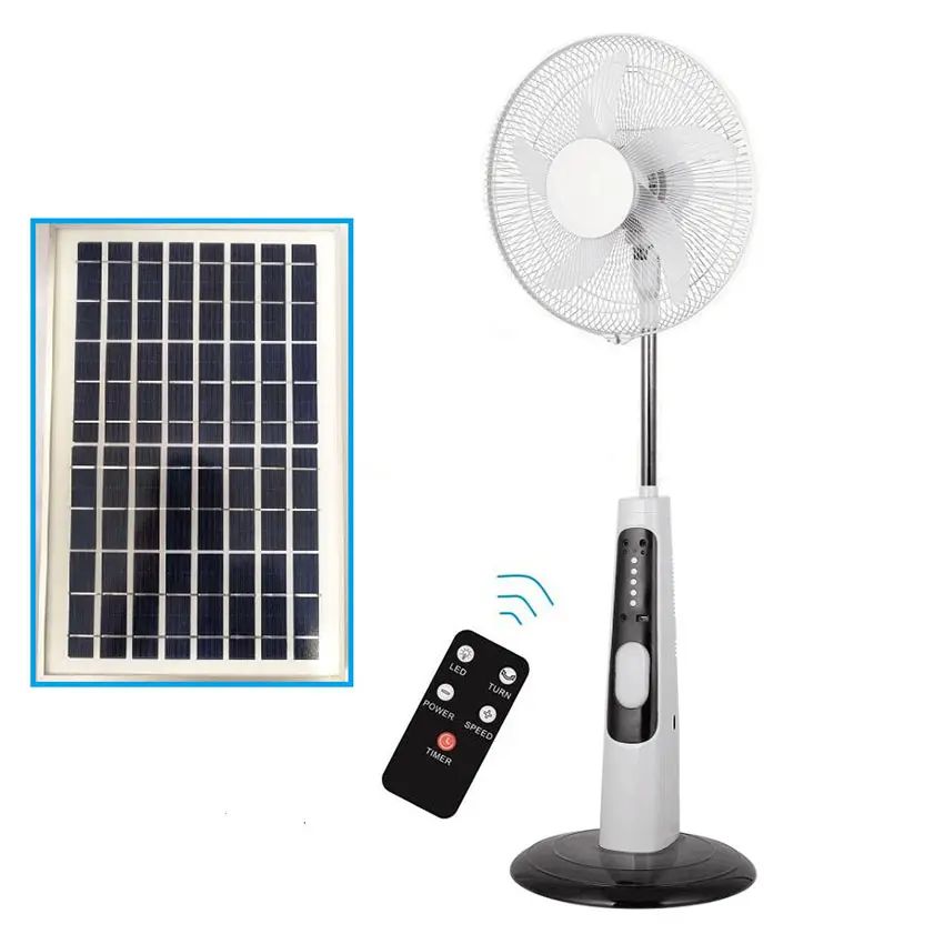 solar stand fan