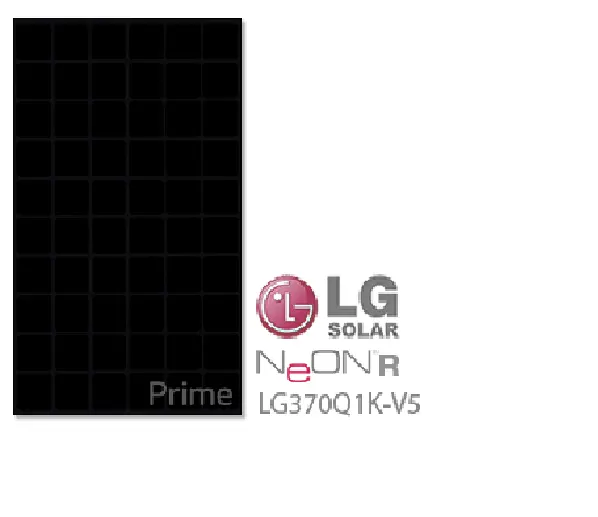 LG NeON R Prime LG370Q1K-V5 370W Solar Panel