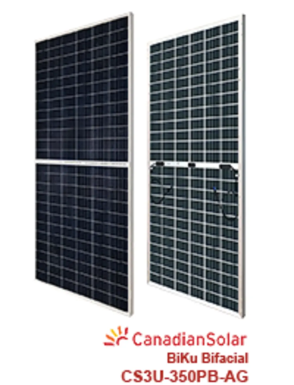 Canadian Solar BiKu CS3U-350PB-AG 350W Bifacial Solar Panel