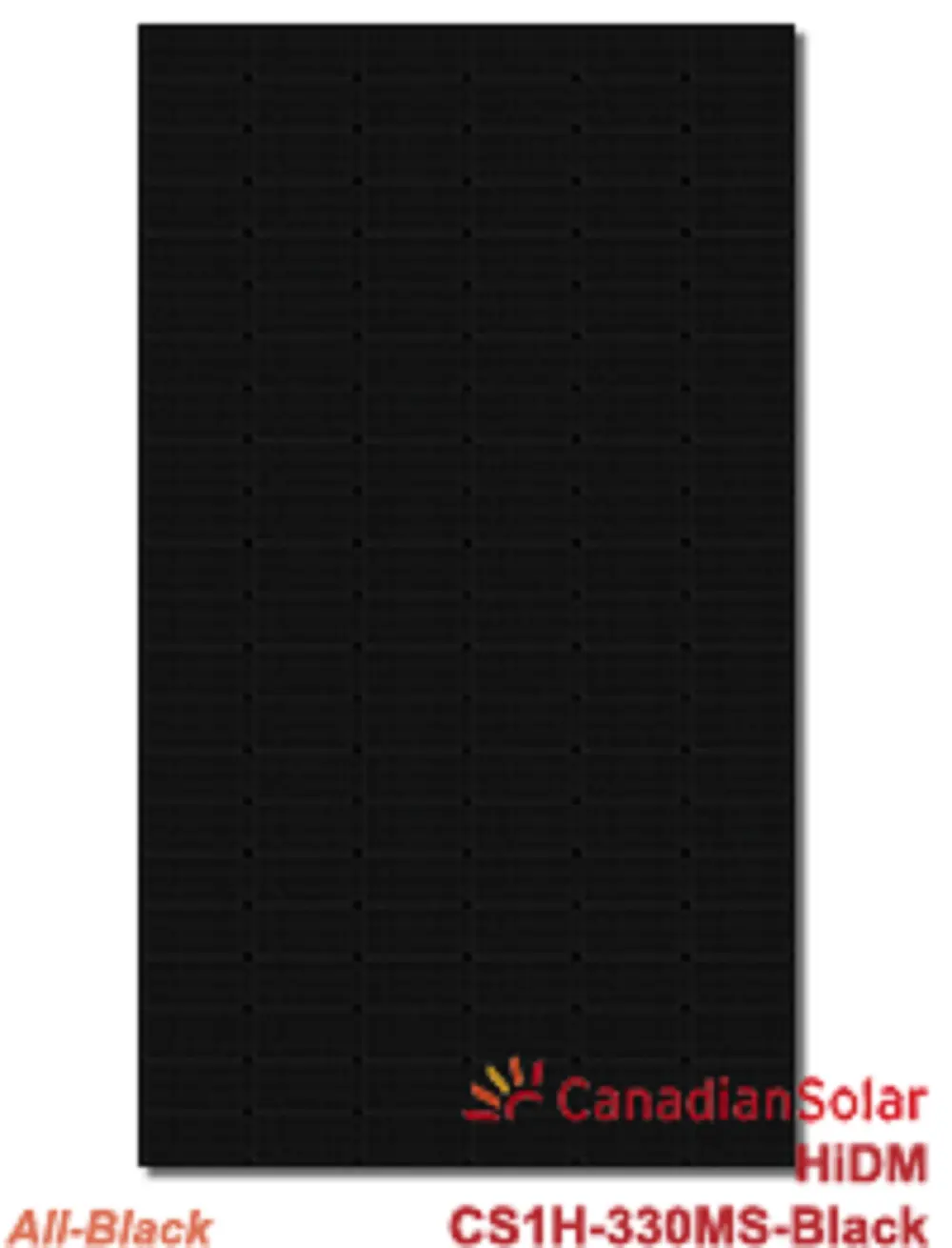 Canadian Solar CS1H-330MS-Black 330W HiDM Solar Panel