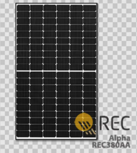 REC Alpha REC380AA 380 Watt Solar Panel