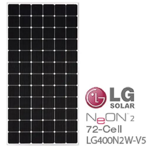 LG NeON 2 LG400N2W-V5 400W 72-Cell Solar Panel