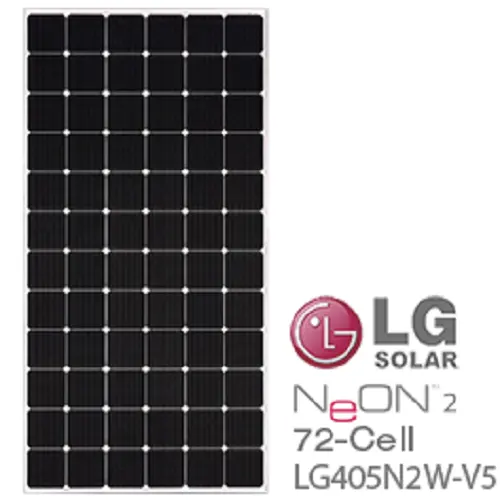 LG NeON 2 LG405N2W-V5 405W 72-Cell Solar Panel