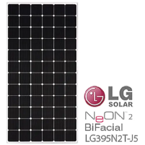 LG NeON 2 BiFacial LG395N2T-J5 72-Cell Solar Panel